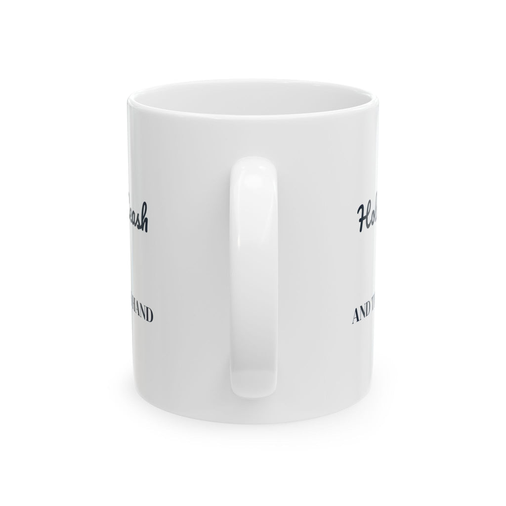 Vet Tech Coffee Mug Holds The Leash And The Owner's Hand