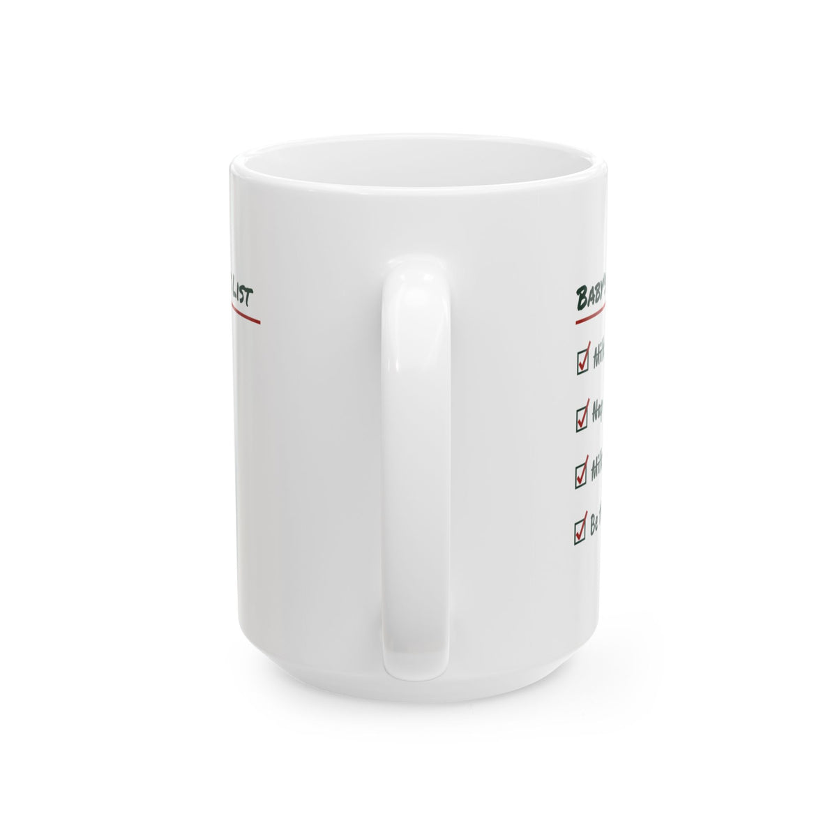 Baby's First Christmas Coffee Mug Baby's Christmas List For New Parents