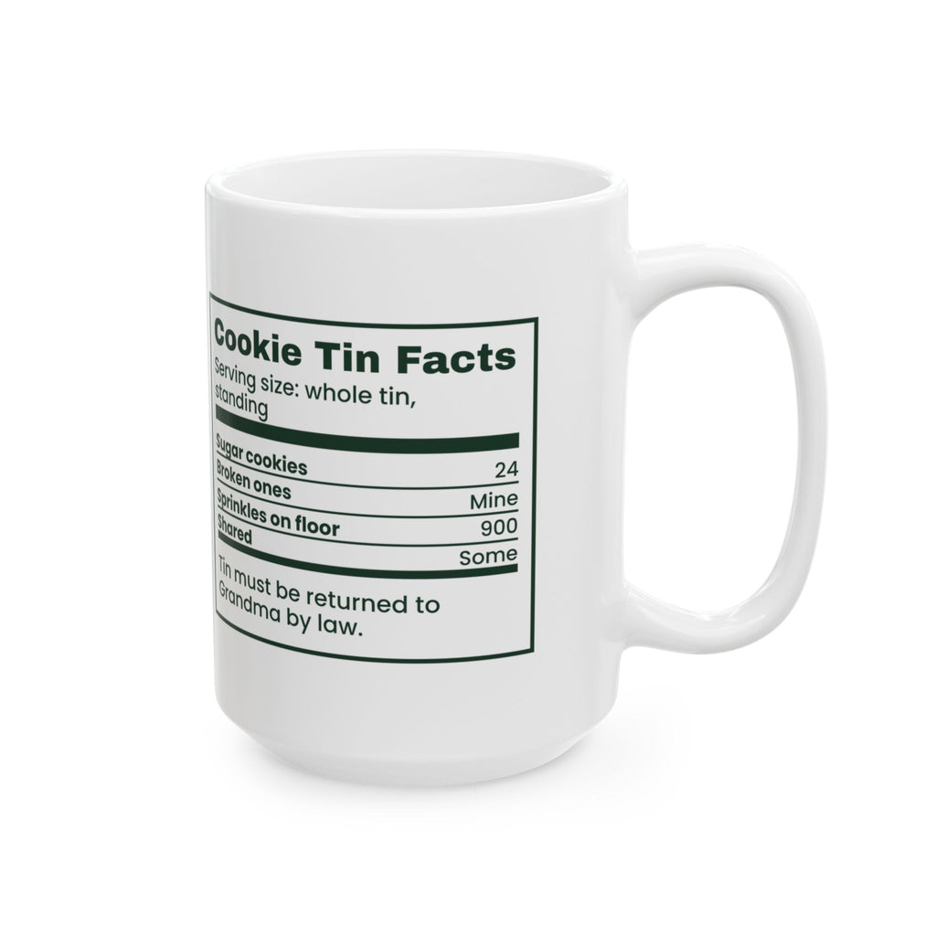 Funny Christmas Baking Coffee Mug Cookie Tin Facts For Bakers