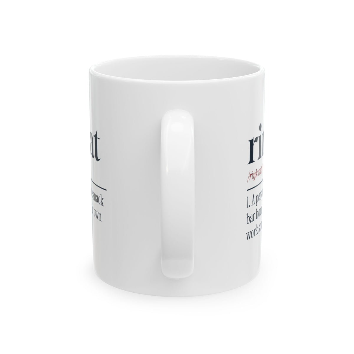 Funny Hockey Coffee Mug Rink Rat Definition For Hockey Families
