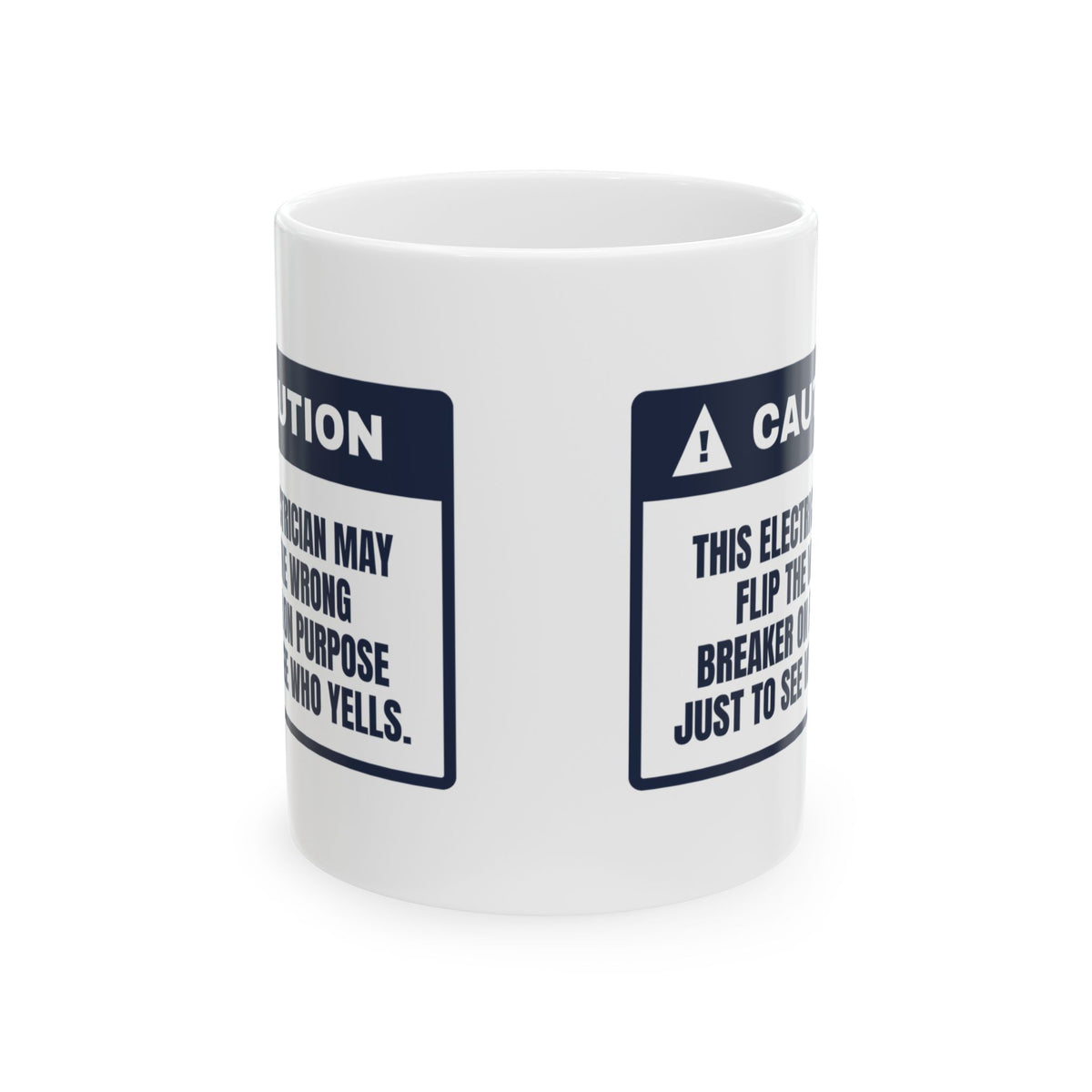 Funny Electrician Coffee Mug Flips Breakers To See Who Yells