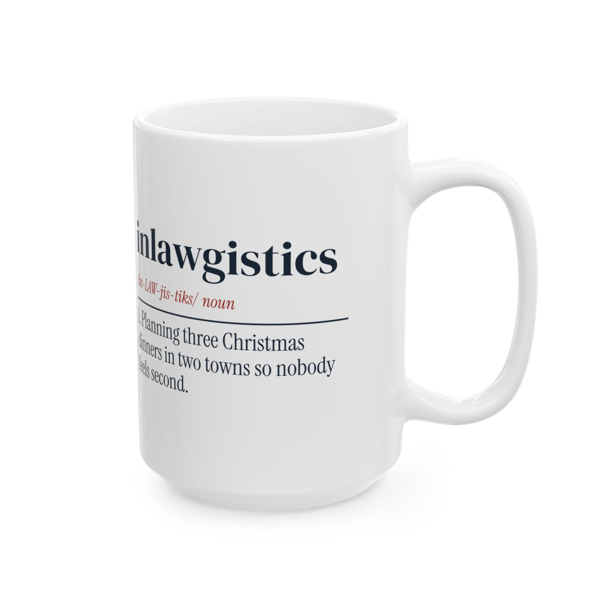 Funny Christmas Coffee Mug Inlawgistics Definition For Married Couples