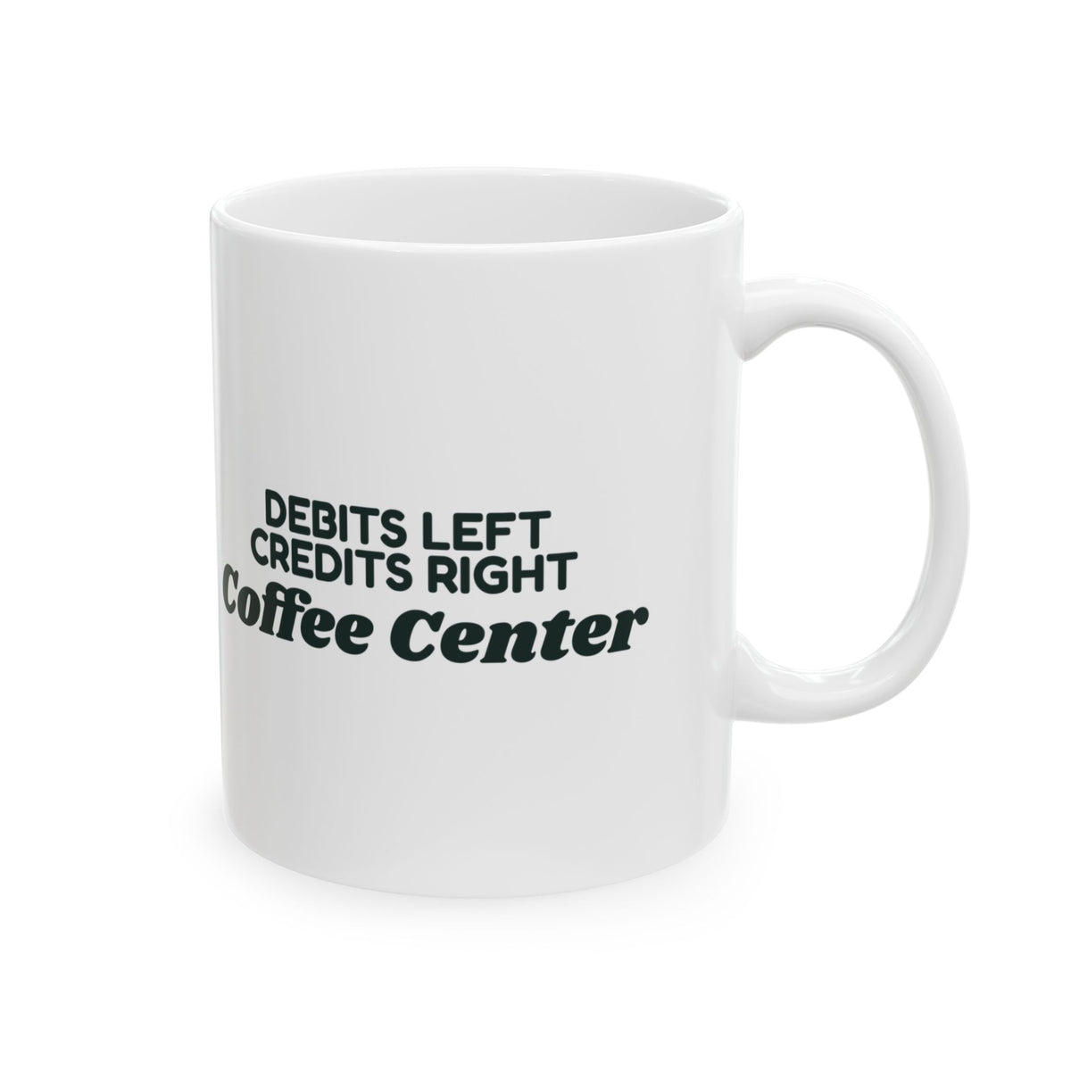 Accountant Mug Debits Left Credits Right Coffee Center