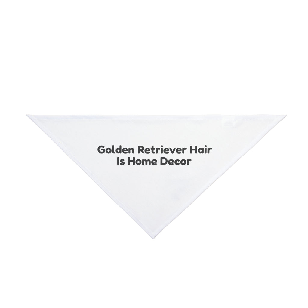 Golden Retriever Dog Bandana "Golden Retriever Hair Is Home Decor" Funny