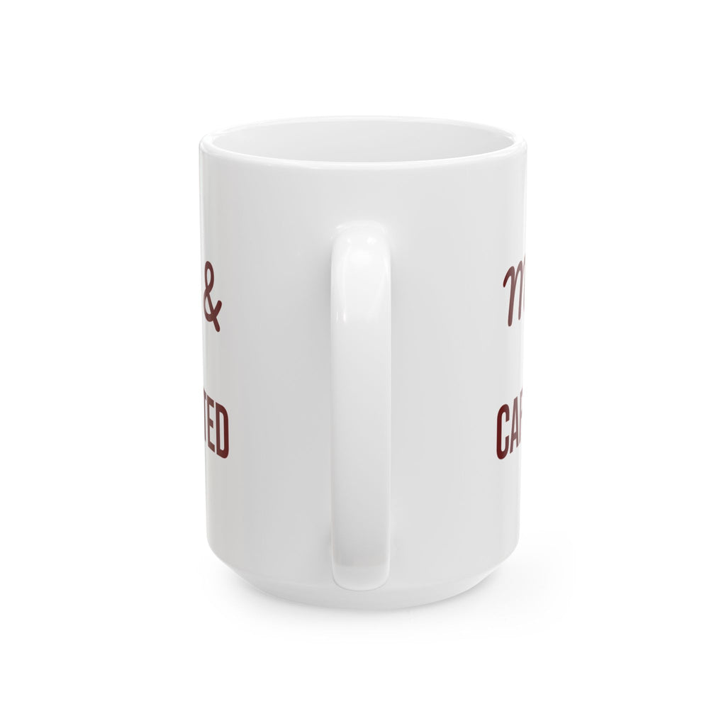 Christmas Coffee Mug Merry And Caffeinated For Coffee Lovers