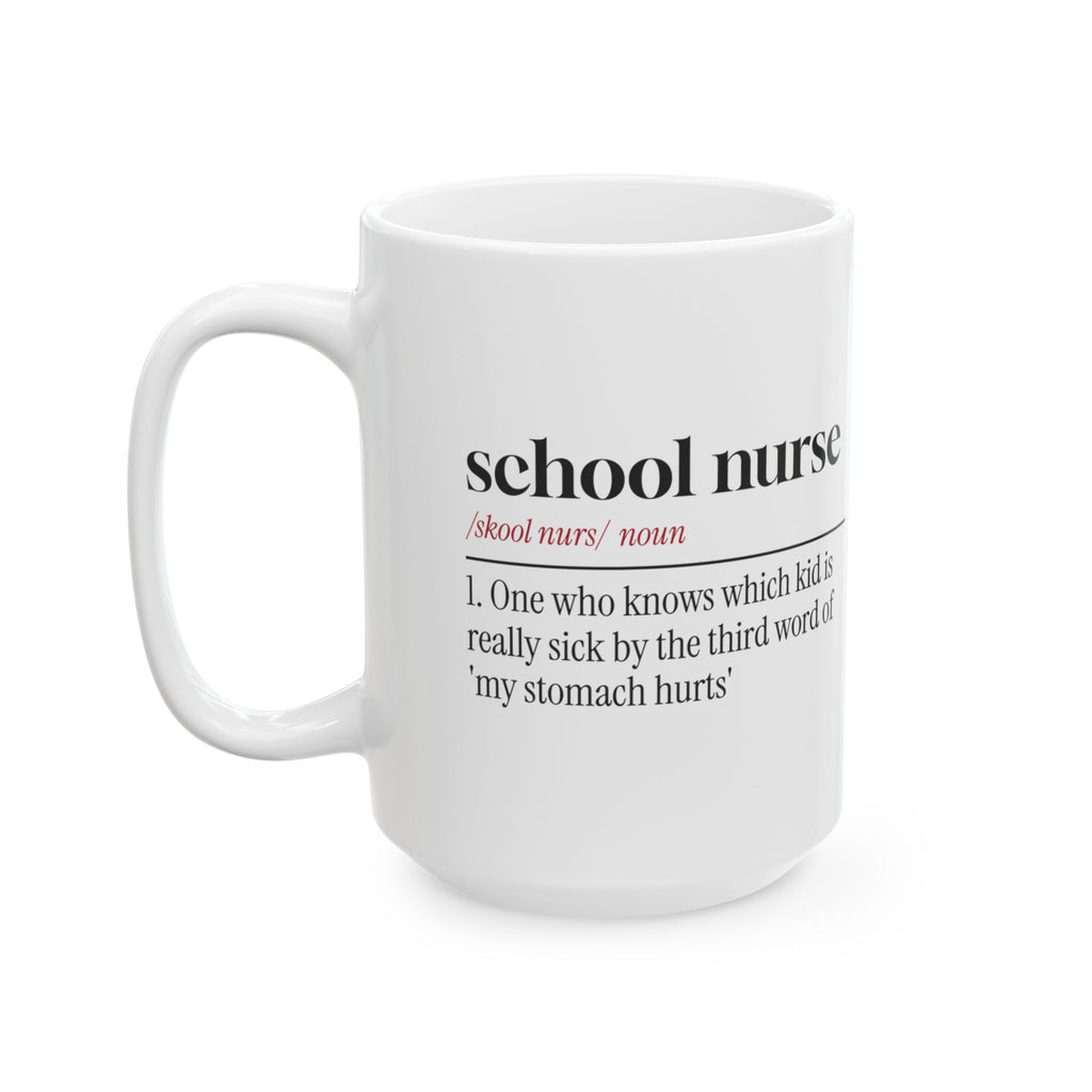 Funny School Nurse Coffee Mug Knows Whos Really Sick