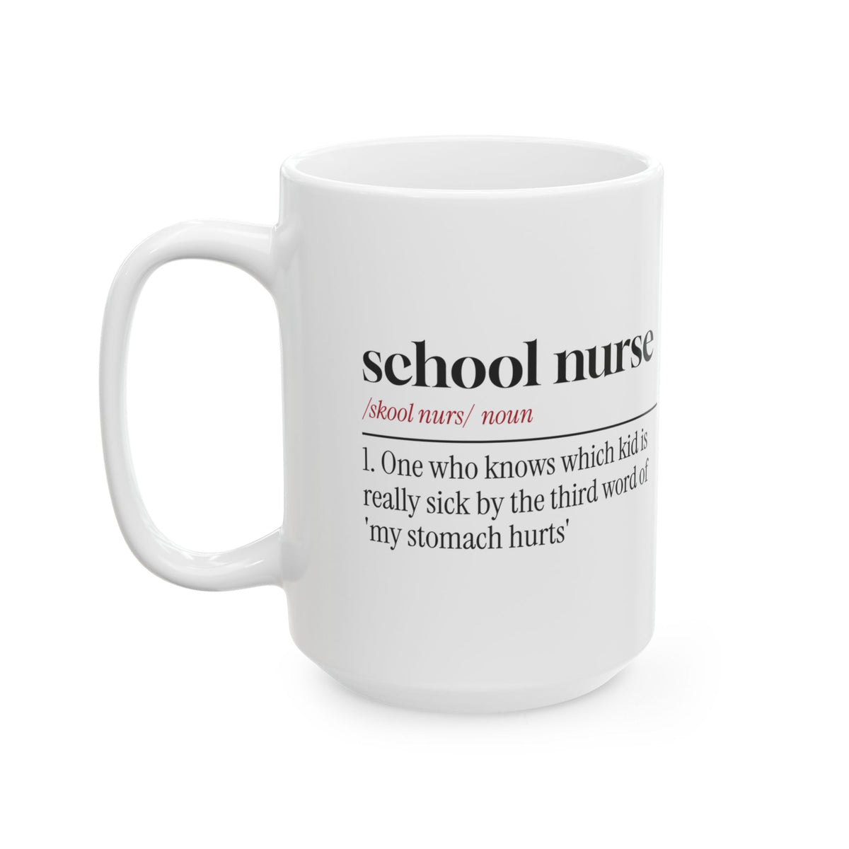 Funny School Nurse Coffee Mug Knows Whos Really Sick