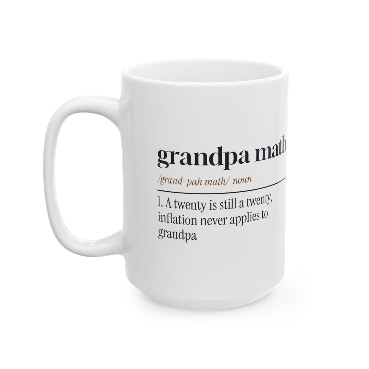 Funny Grandpa Math Dictionary Coffee Mug For Grandpa