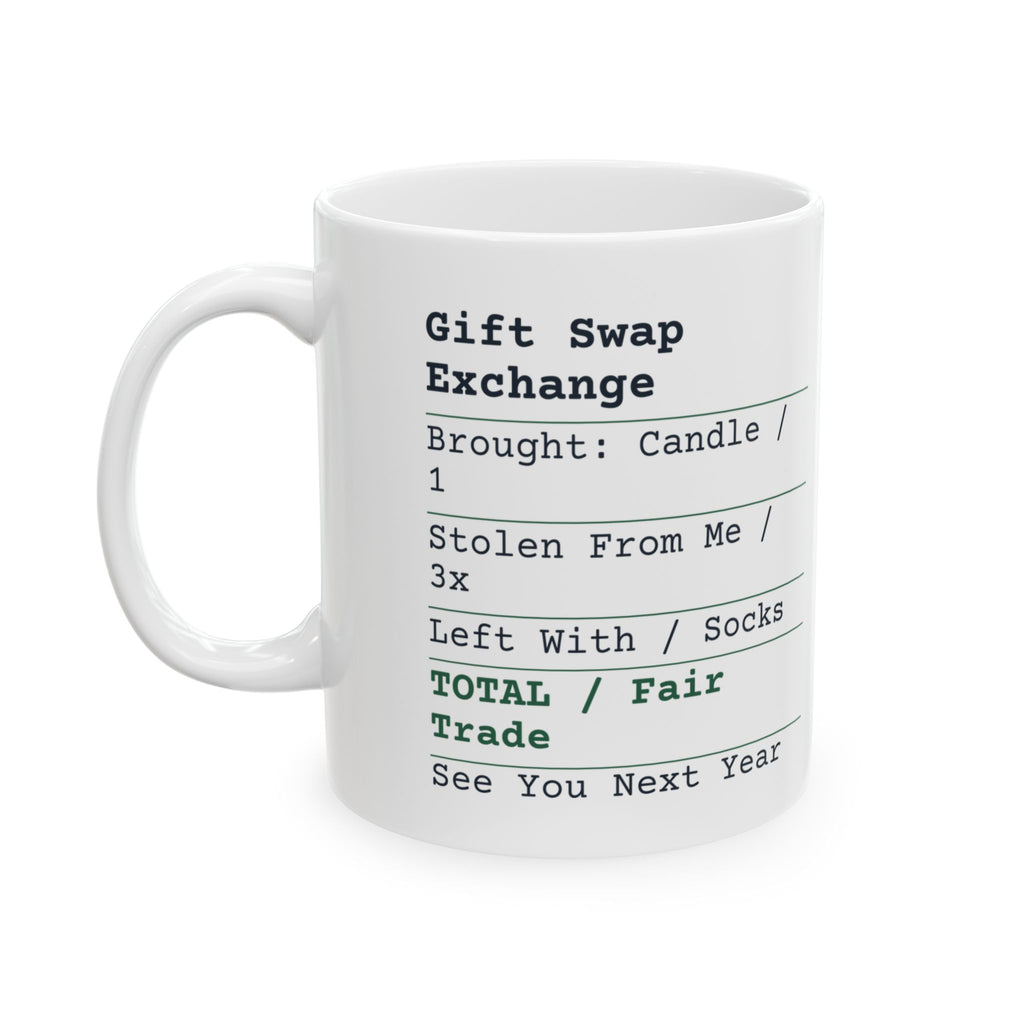 Funny White Elephant Coffee Mug Stolen From Me 3x Left With Socks