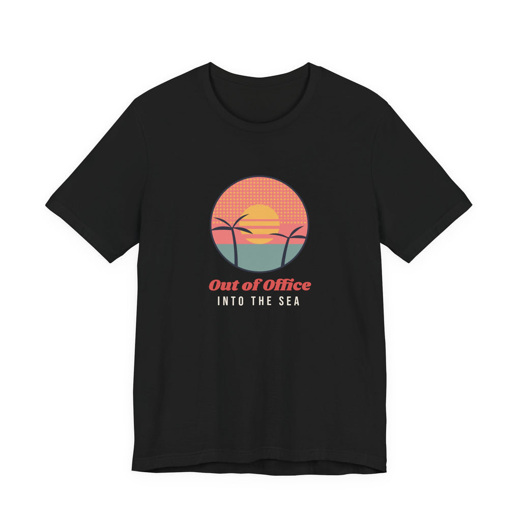 Retro Beach Shirt Out Of Office Into The Sea