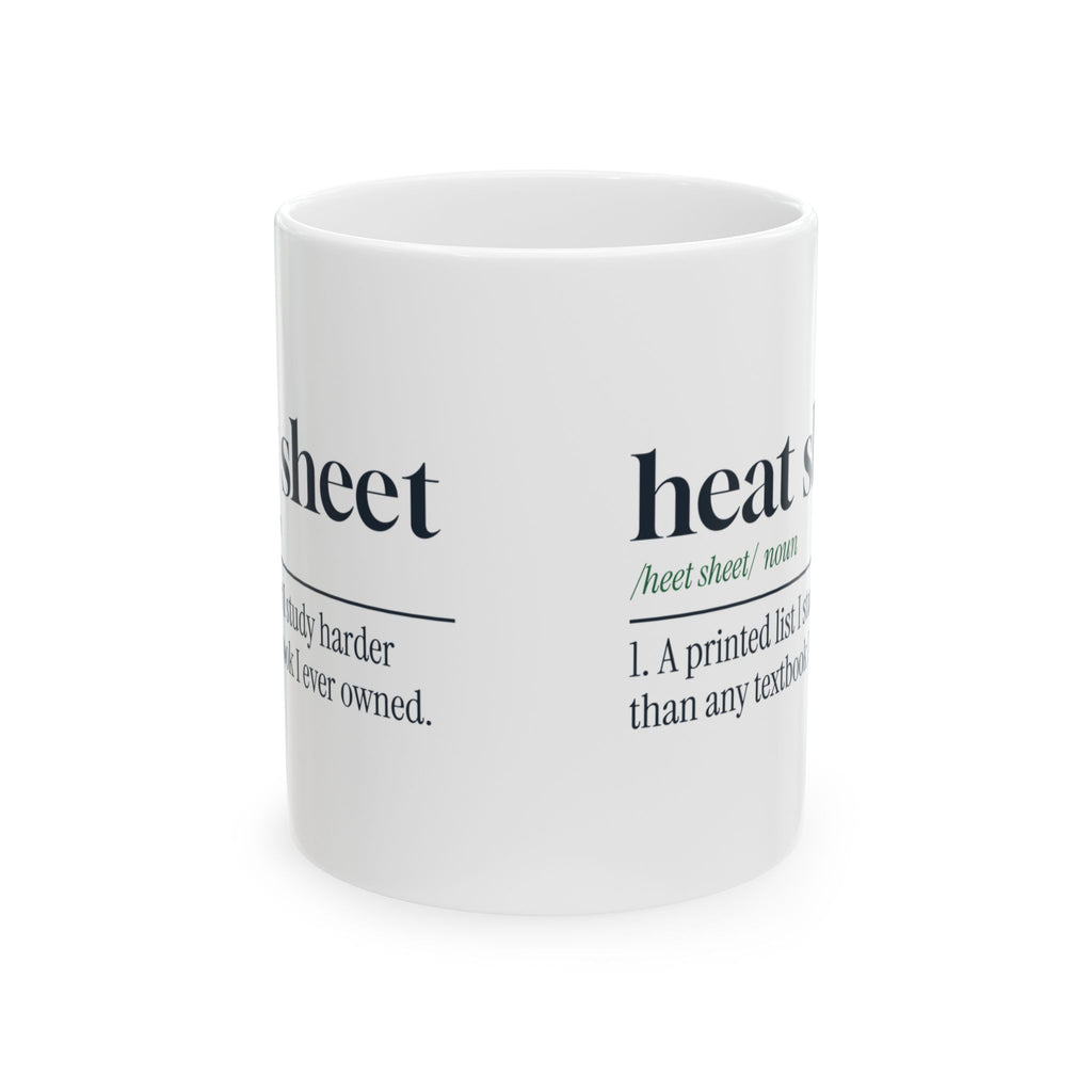 Funny Track And Field Coffee Mug Heat Sheet Dictionary Definition