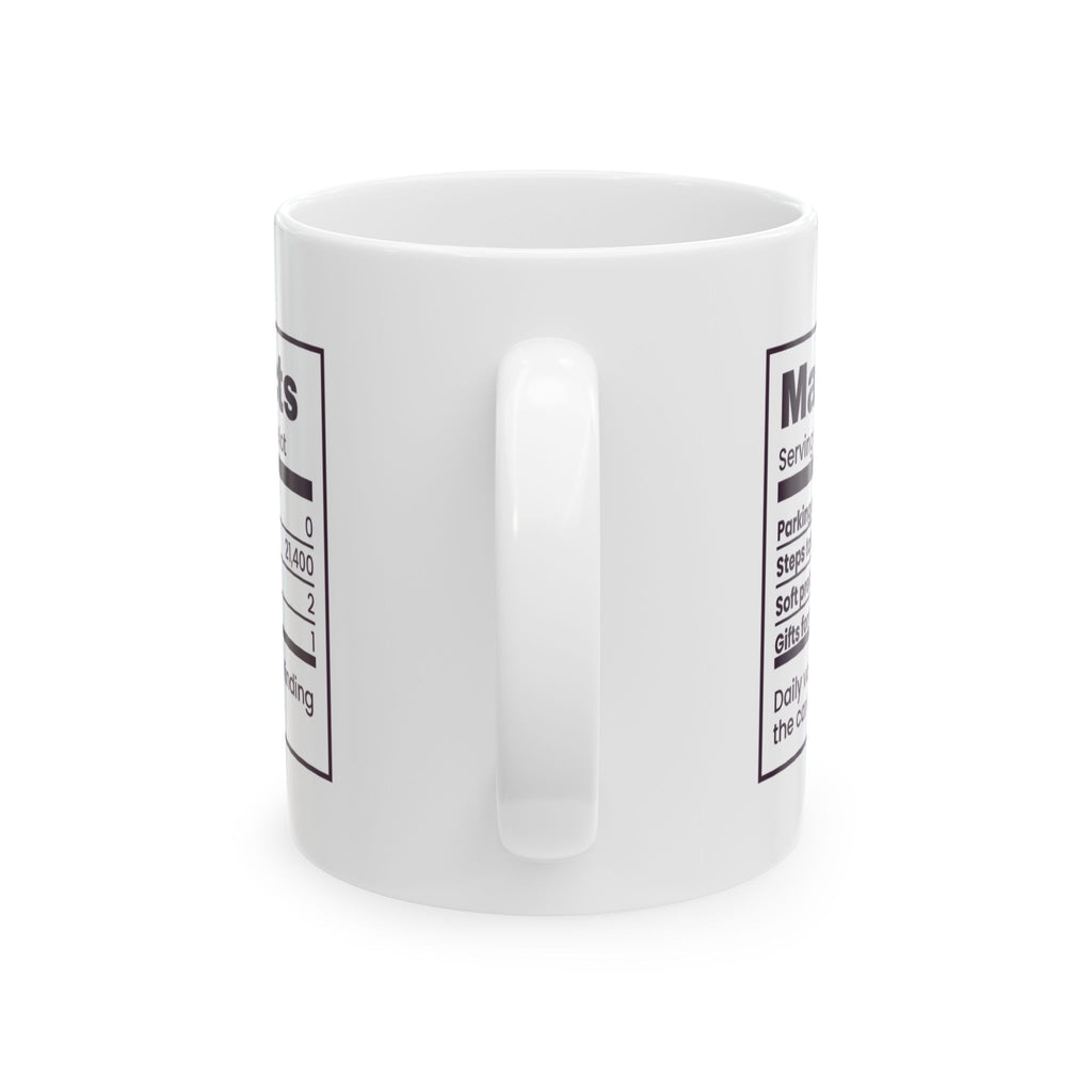 Funny Christmas Coffee Mug Mall Facts Parking Spots Found Zero