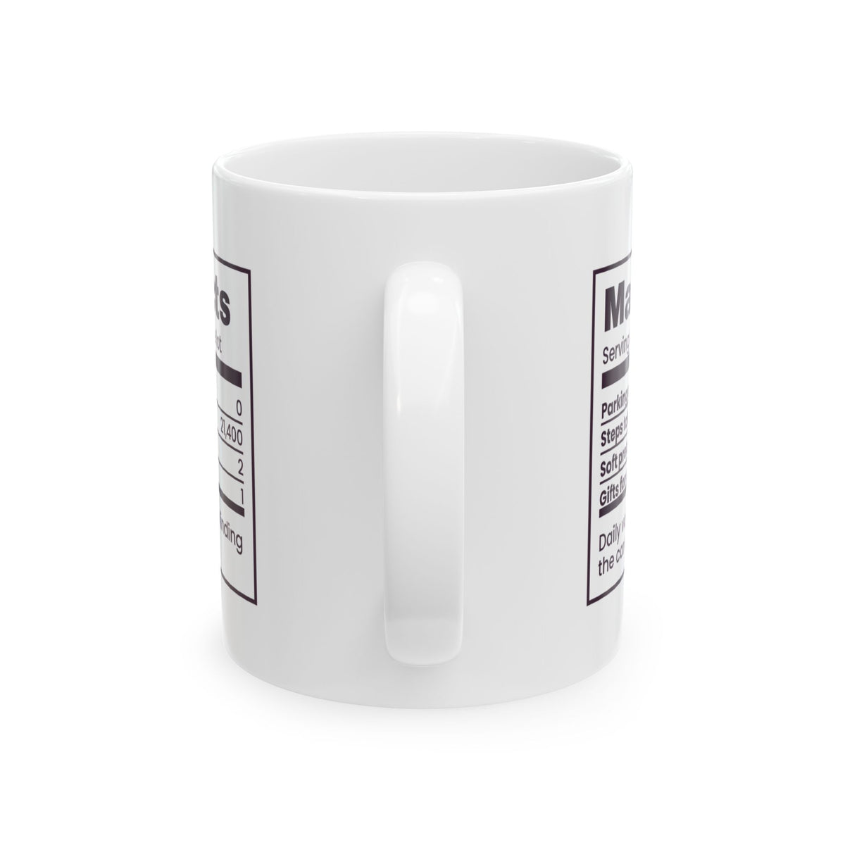 Funny Christmas Coffee Mug Mall Facts Parking Spots Found Zero