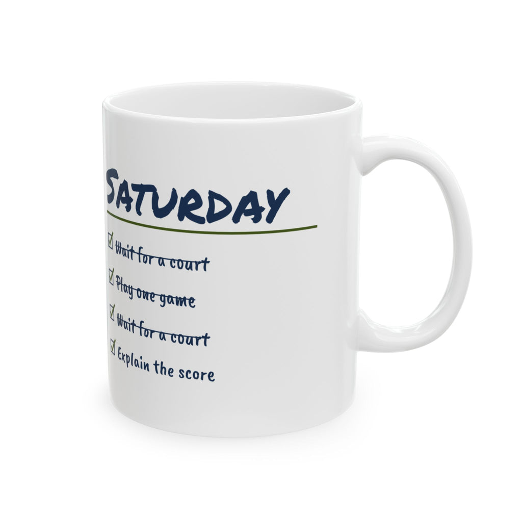 Funny Pickleball Coffee Mug Wait For A Court Play One Game