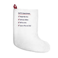 Funny Christmas Cat Christmas Stocking Cat's Christmas Checklist