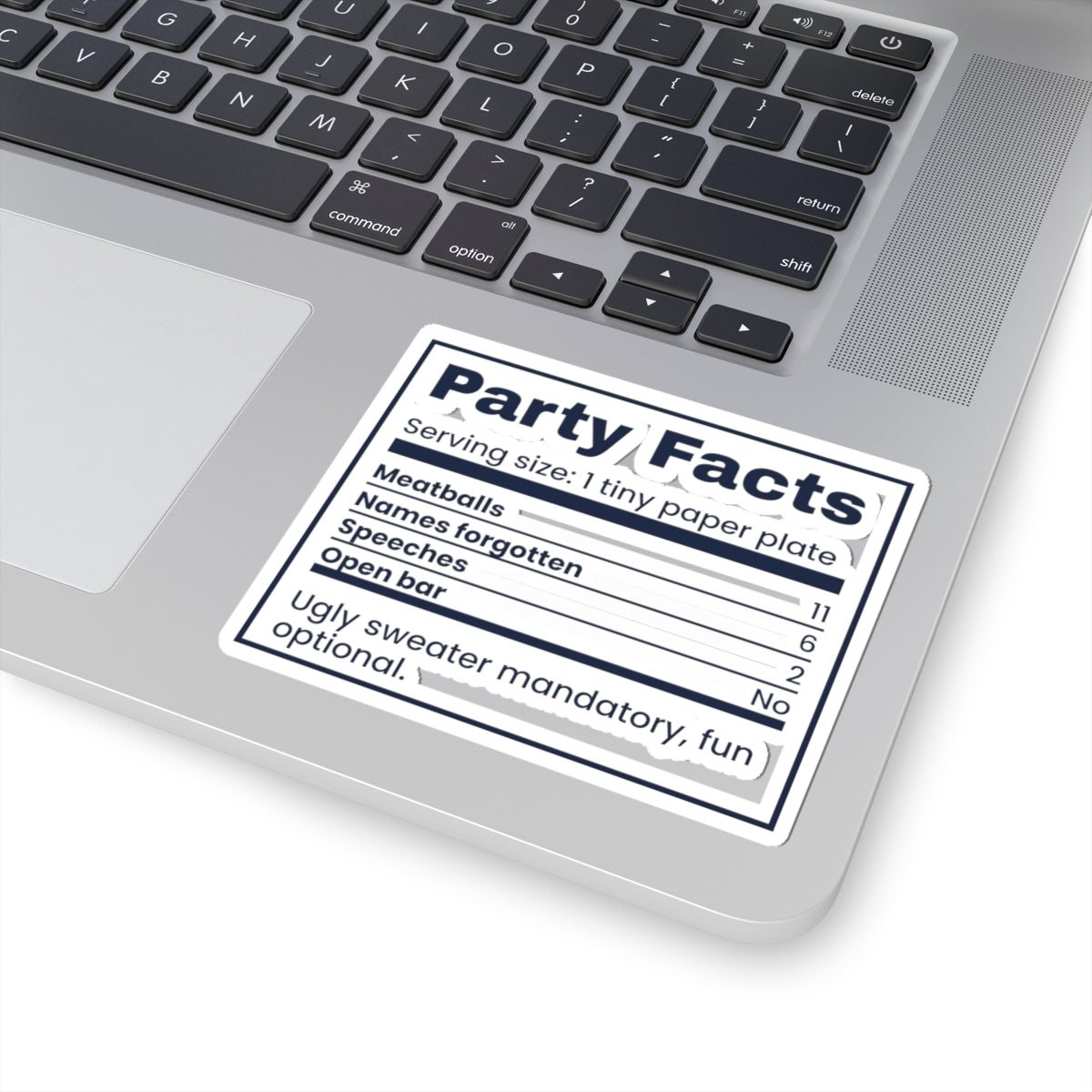 Funny Christmas Coworker Sticker Office Party Facts Label
