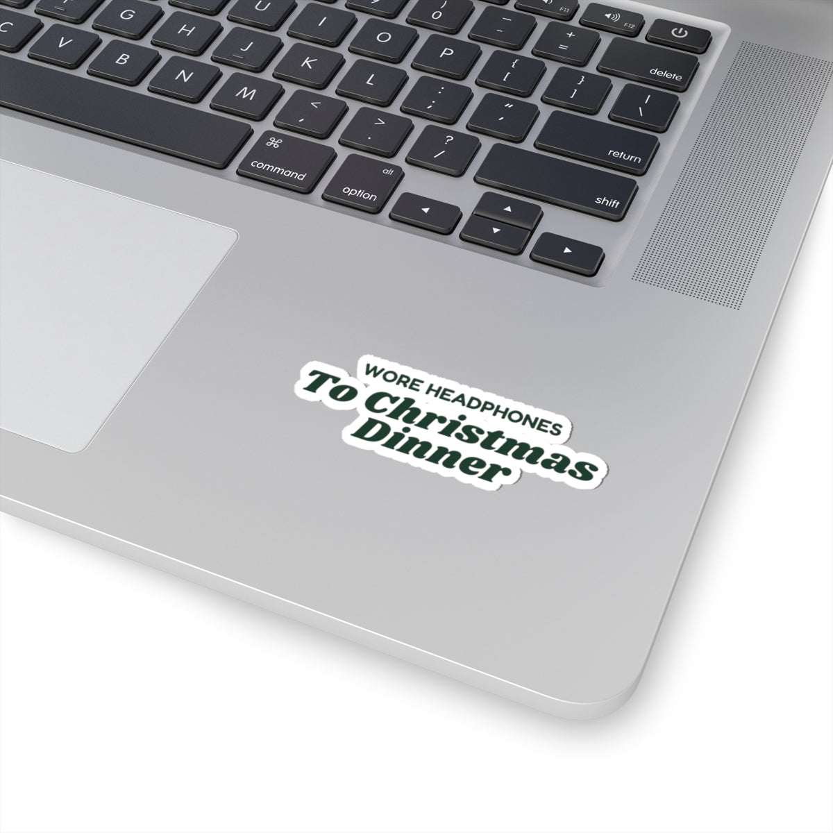 Funny Introvert Christmas Sticker Wore Headphones To Christmas Dinner