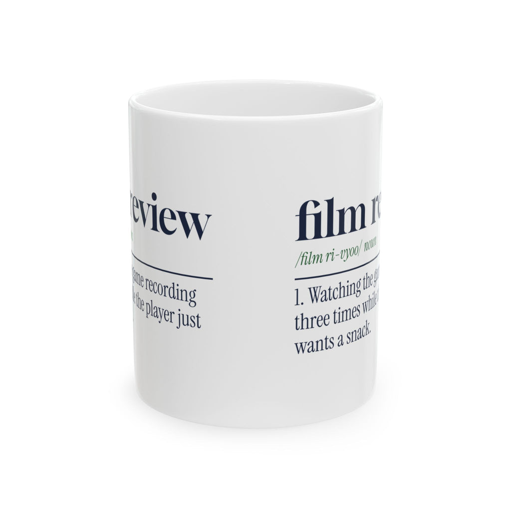 Funny Football Dad Coffee Mug Film Review Dictionary Definition