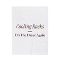 Funny Christmas Baking Throw Blanket Cooling Racks On The Dryer Again