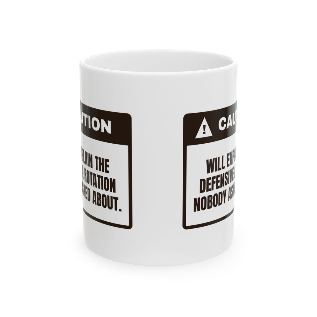 Funny Basketball Coffee Mug Explains Rotations Nobody Asked About