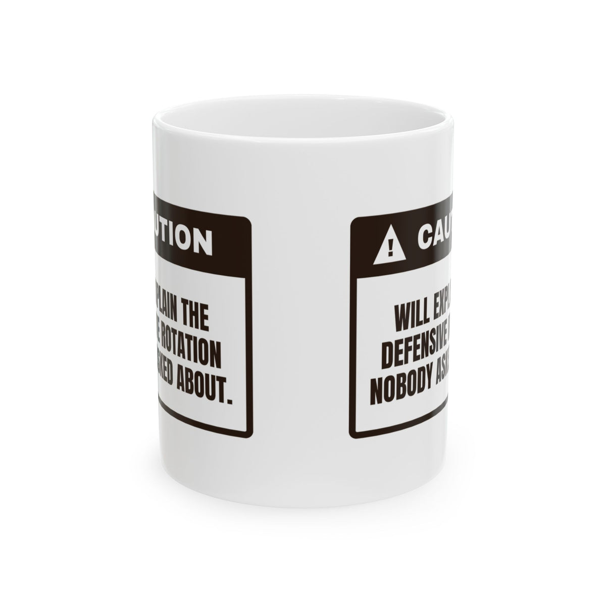Funny Basketball Coffee Mug Explains Rotations Nobody Asked About