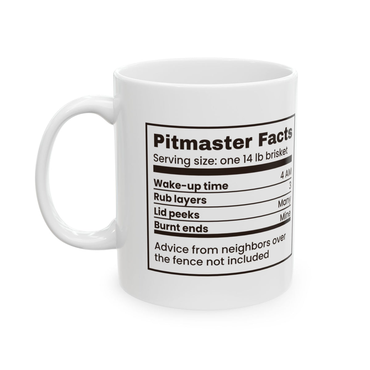 Funny BBQ Mug Up At Four Burnt Ends Are Mine Pitmaster Facts