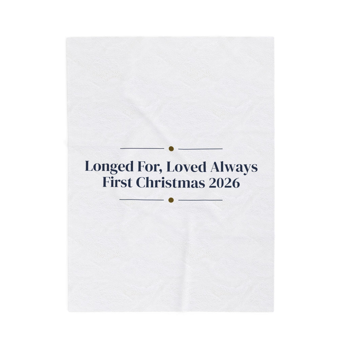 Babys First Christmas 2026 Throw Blanket Longed For Loved Always