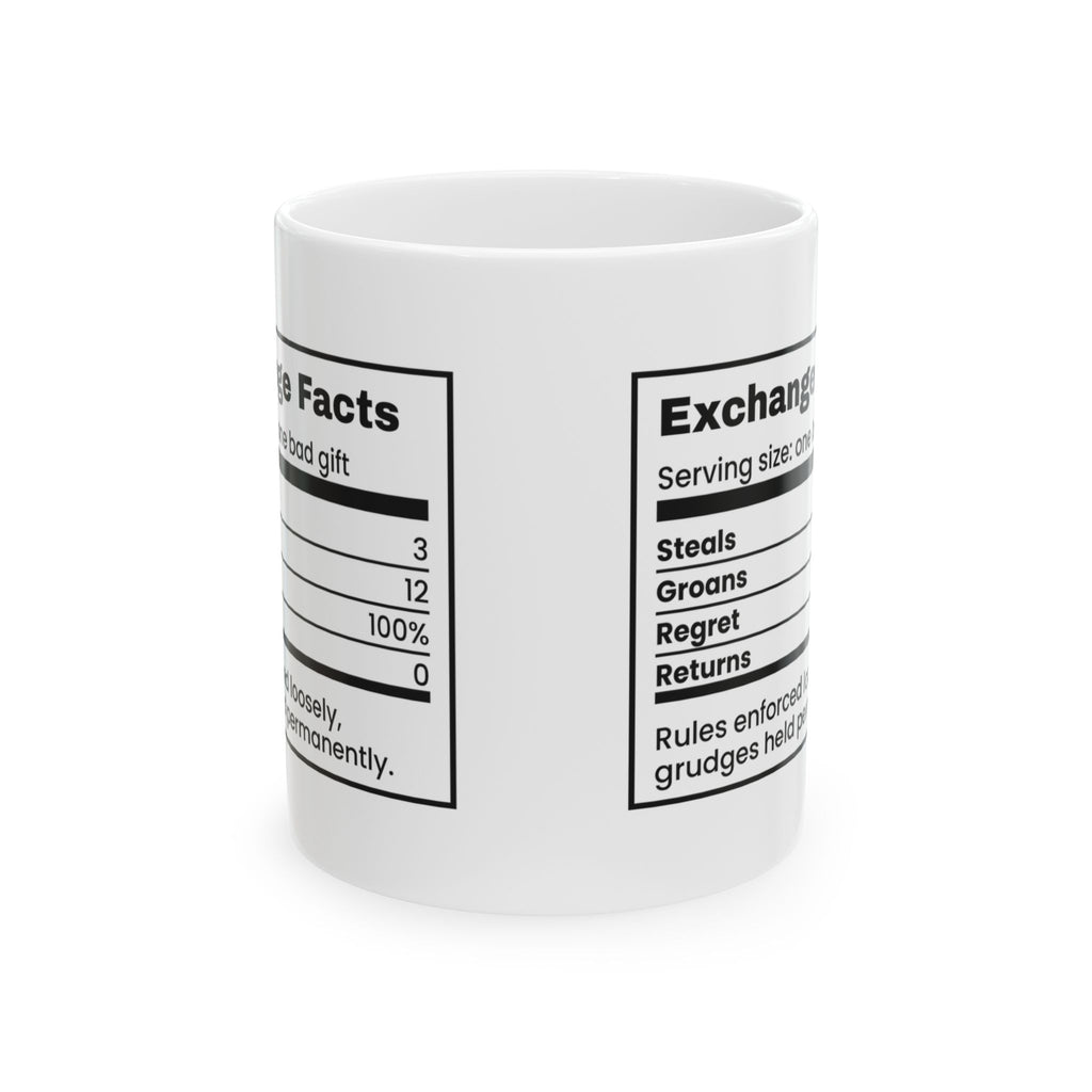 White Elephant Coffee Mug Regret 100% Returns 0