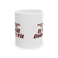 Funny Christmas Tree Dad Coffee Mug Dad Measured The Tree