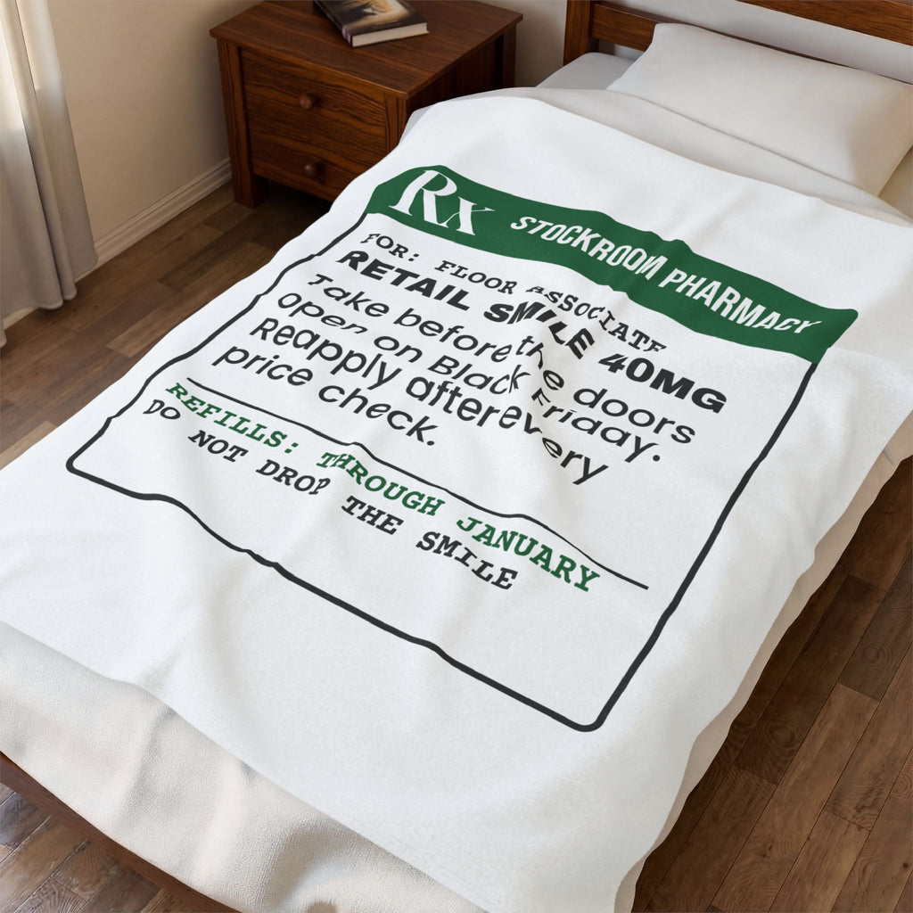 Funny Christmas Retail Throw Blanket Retail Smile 40mg Prescription