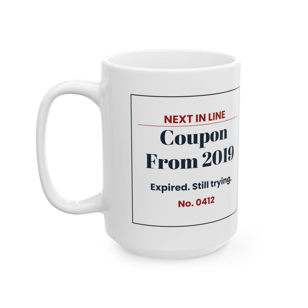 Funny Retail Worker Christmas Coffee Mug Coupon From 2019 Ticket