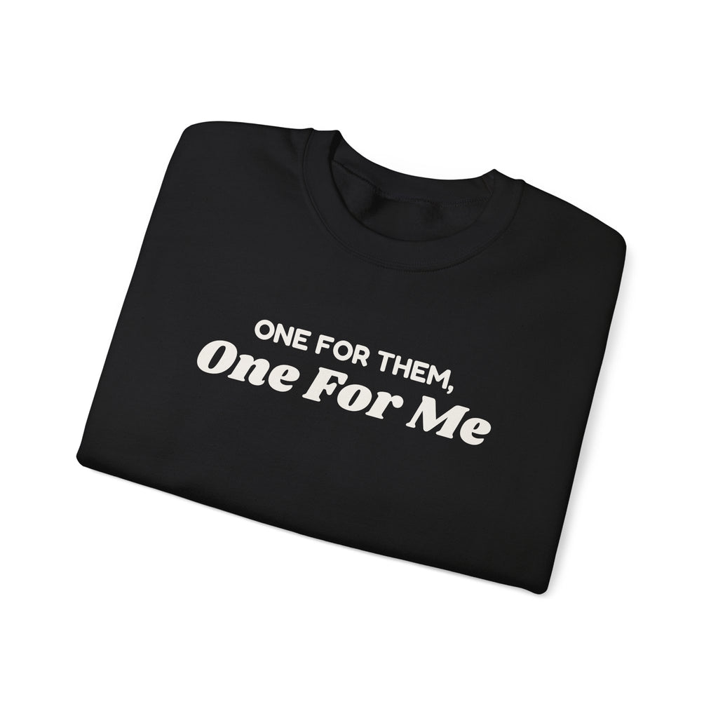 Funny Christmas Shopping Sweatshirt One For Them One For Me