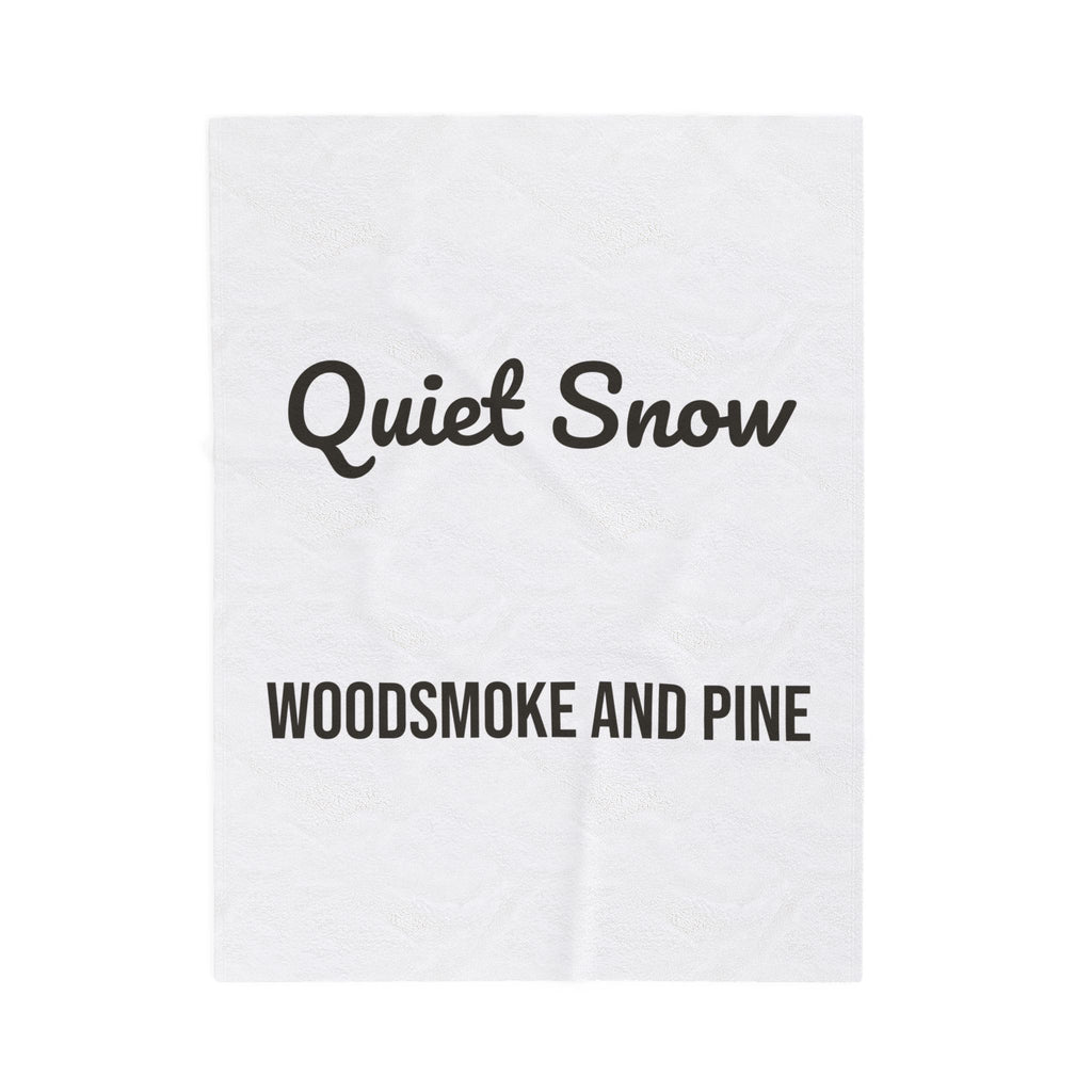 Cozy Christmas Throw Blanket Quiet Snow Woodsmoke And Pine