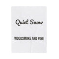 Cozy Christmas Throw Blanket Quiet Snow Woodsmoke And Pine