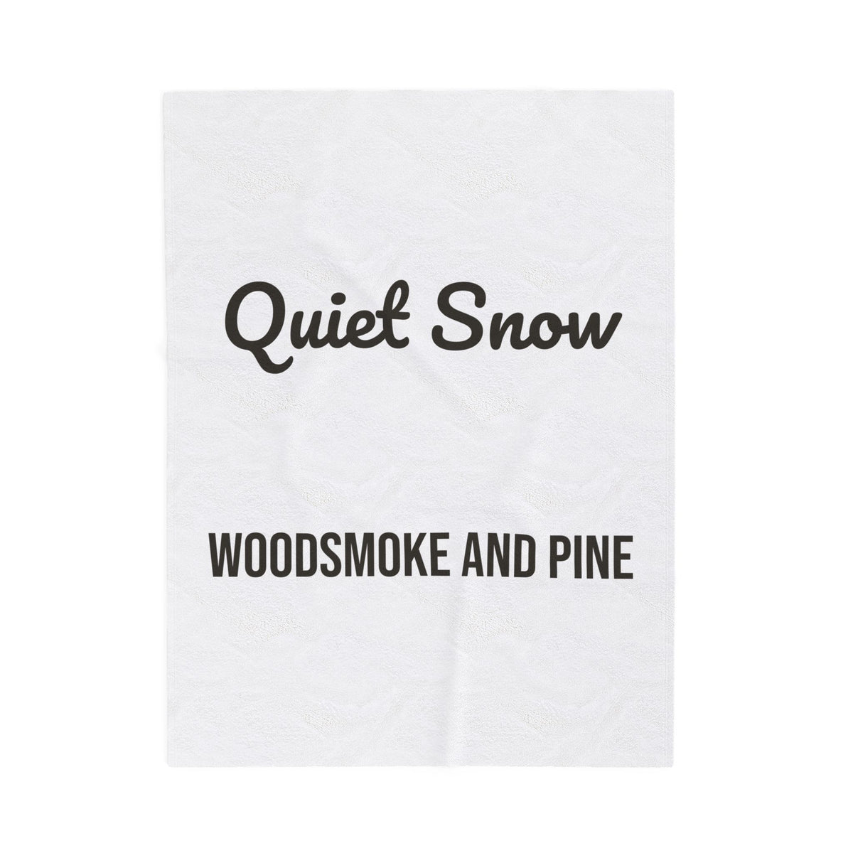 Cozy Christmas Throw Blanket Quiet Snow Woodsmoke And Pine