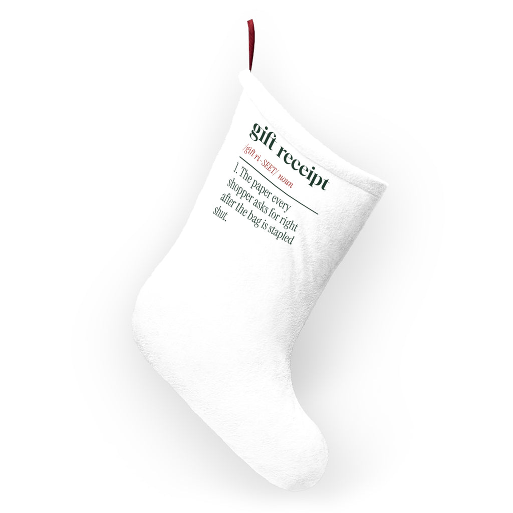 Funny Retail Christmas Stocking Gift Receipt Definition For