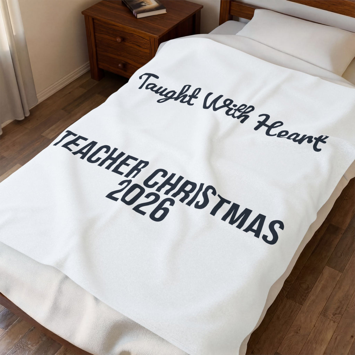 Teacher Christmas 2026 Throw Blanket Taught With Heart For Teachers