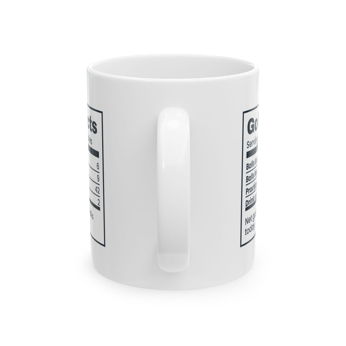 Funny Golfer Mug Golfer Facts Label Lost Six Found Nine