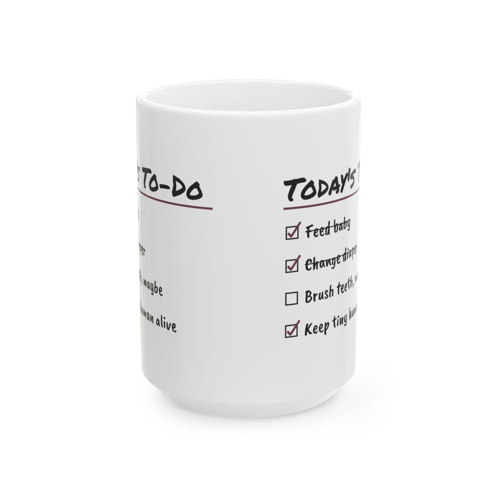 New Mom Coffee Mug Today's To-Do Checklist For First Time Moms