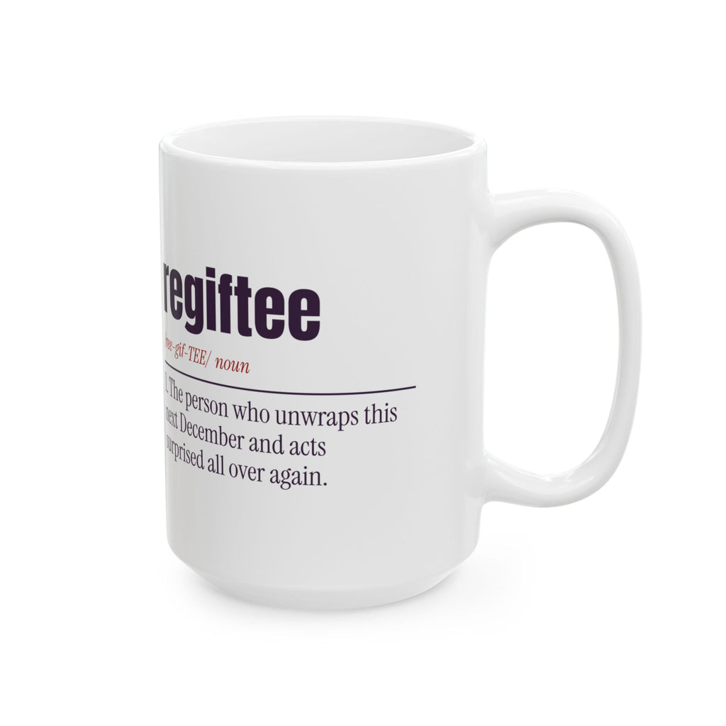 Funny White Elephant Coffee Mug Regiftee Definition For Gift Swaps