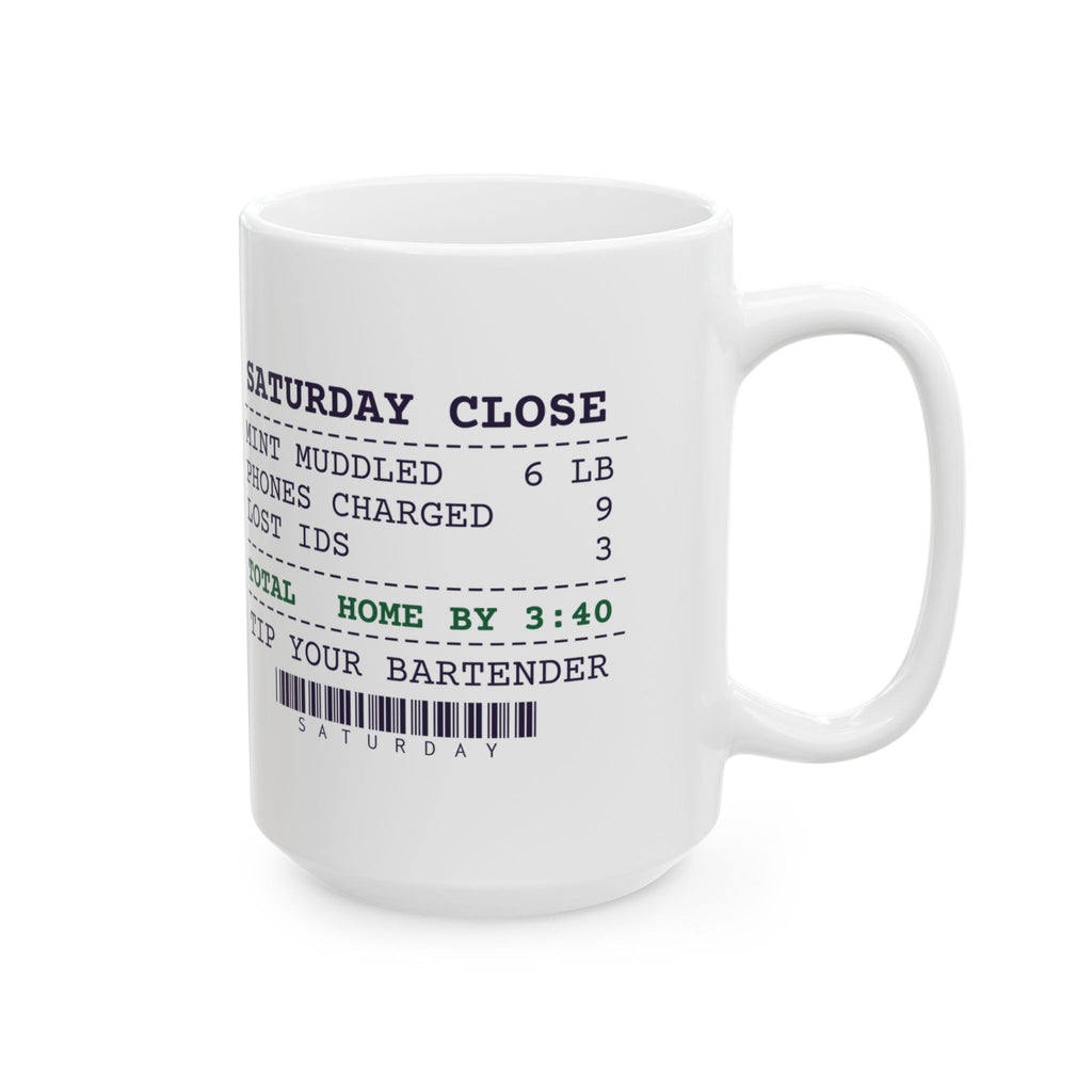 Funny Bartender Coffee Mug Mint Muddled 6 Pounds Home By 3:40