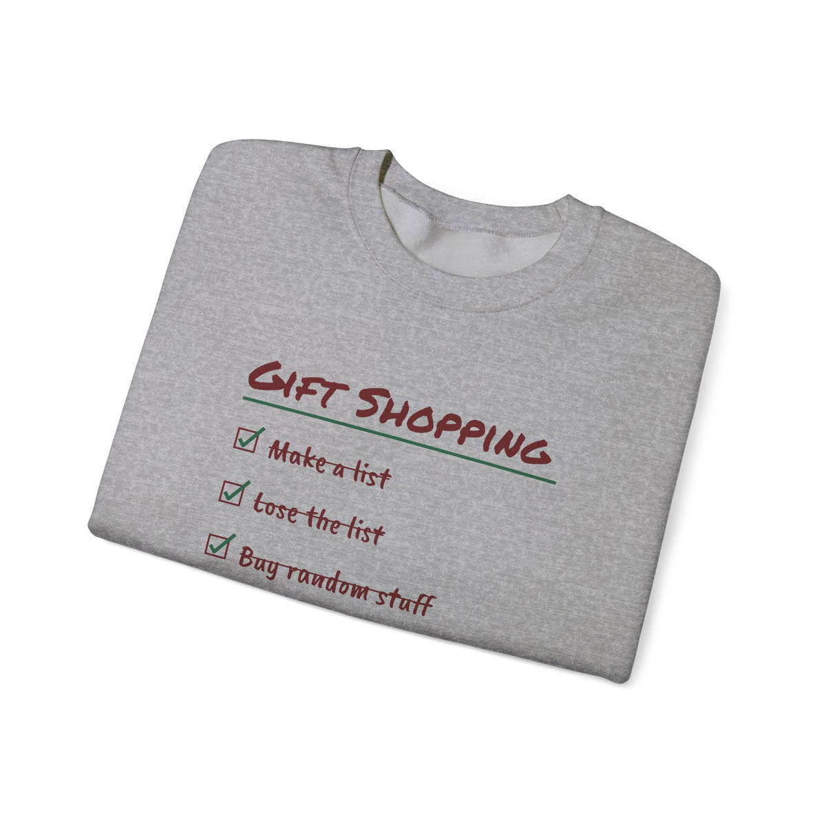 Funny Christmas Shopping Sweatshirt Lose The List Find It December 26