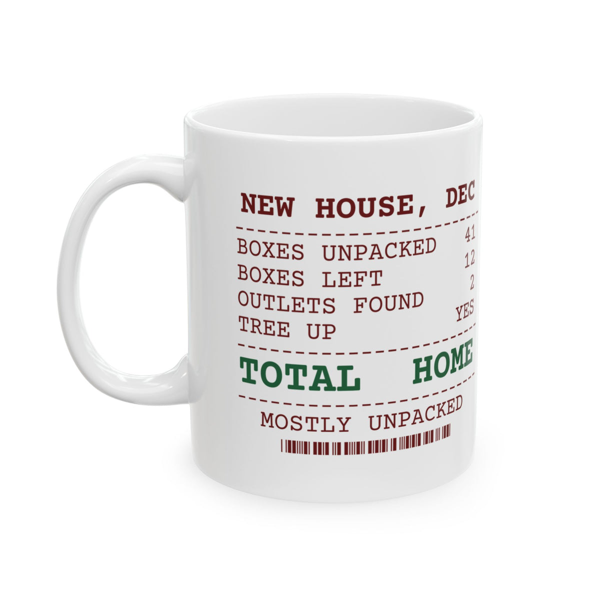 Funny Christmas Coffee Mug Boxes Left 12 Tree Up Anyway New House