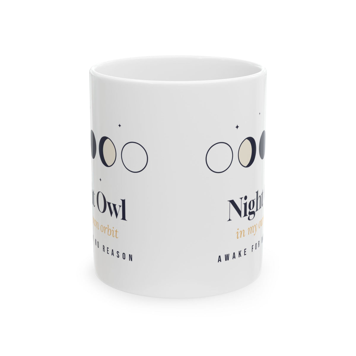 Night Owl Coffee Mug In My Own Orbit Moon Phases