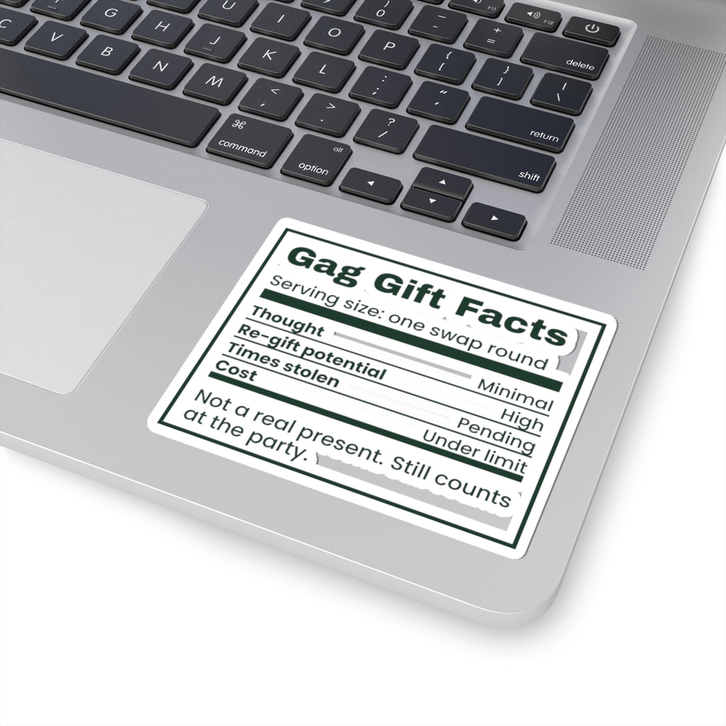 Funny White Elephant Sticker Gag Gift Facts Label For Coworkers
