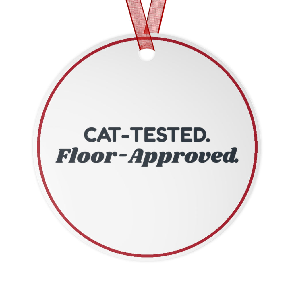 Funny Cat Christmas Ornament Cat Tested Floor Approved Tree Decoration