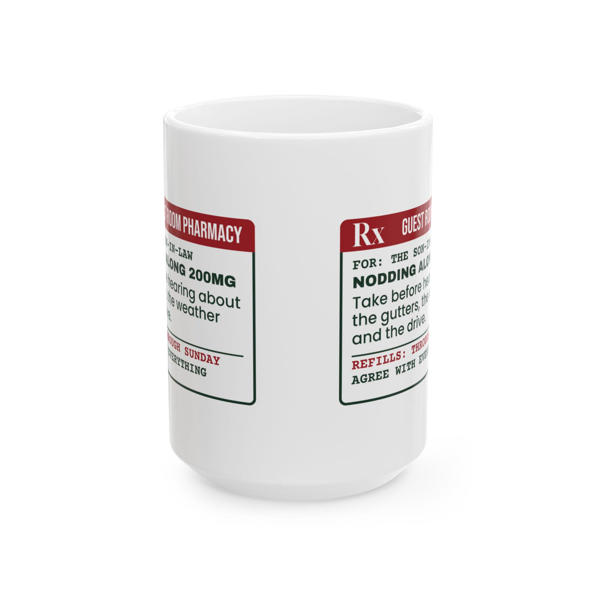 Funny Christmas Coffee Mug Nodding Along 200mg Through Sunday