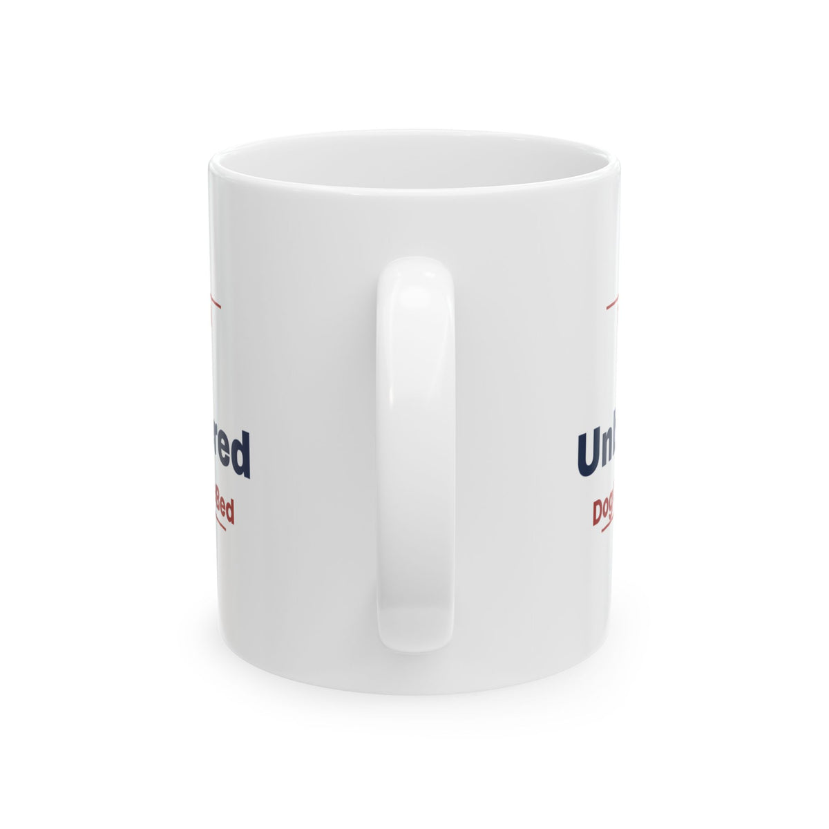 Funny Pet Fourth Of July Coffee Mug Cat Unbothered Dog Under The Bed