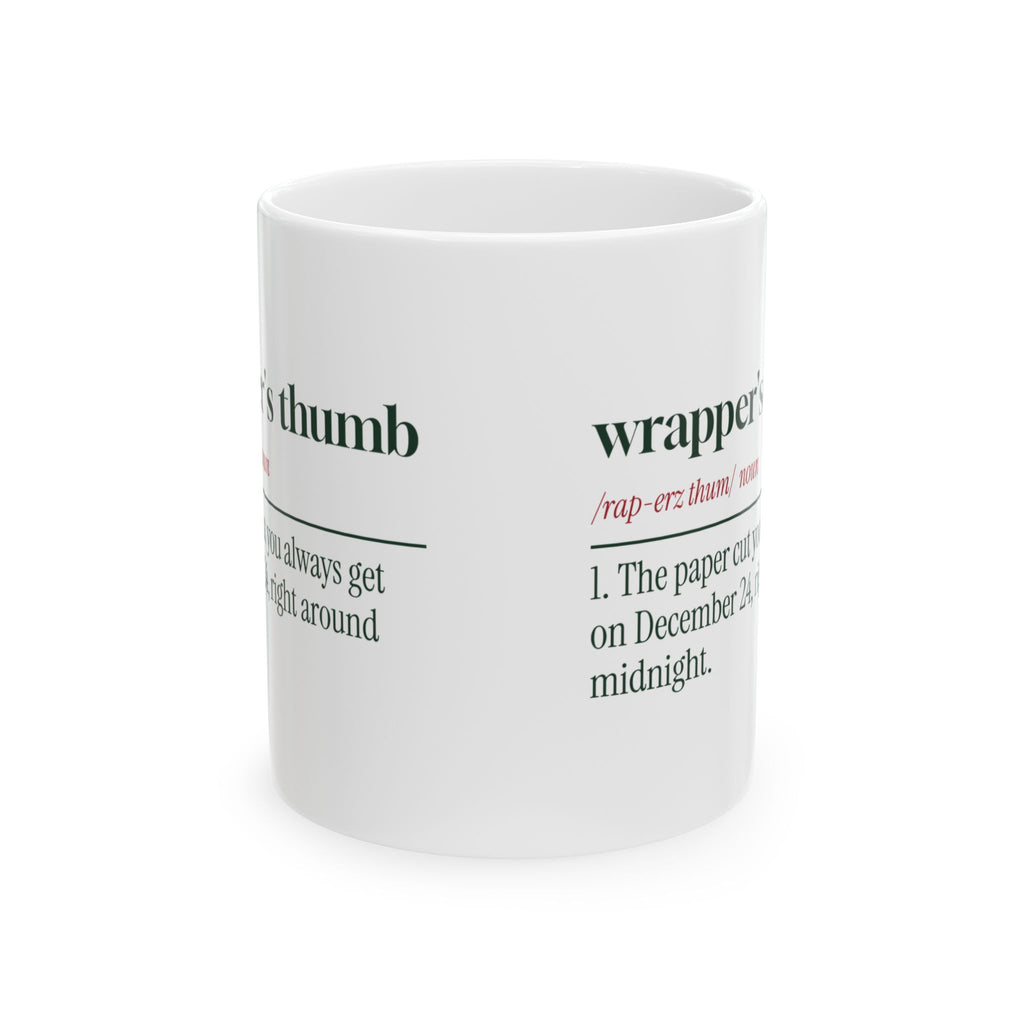 Funny Christmas Wrapping Coffee Mug Wrapper's Thumb Definition