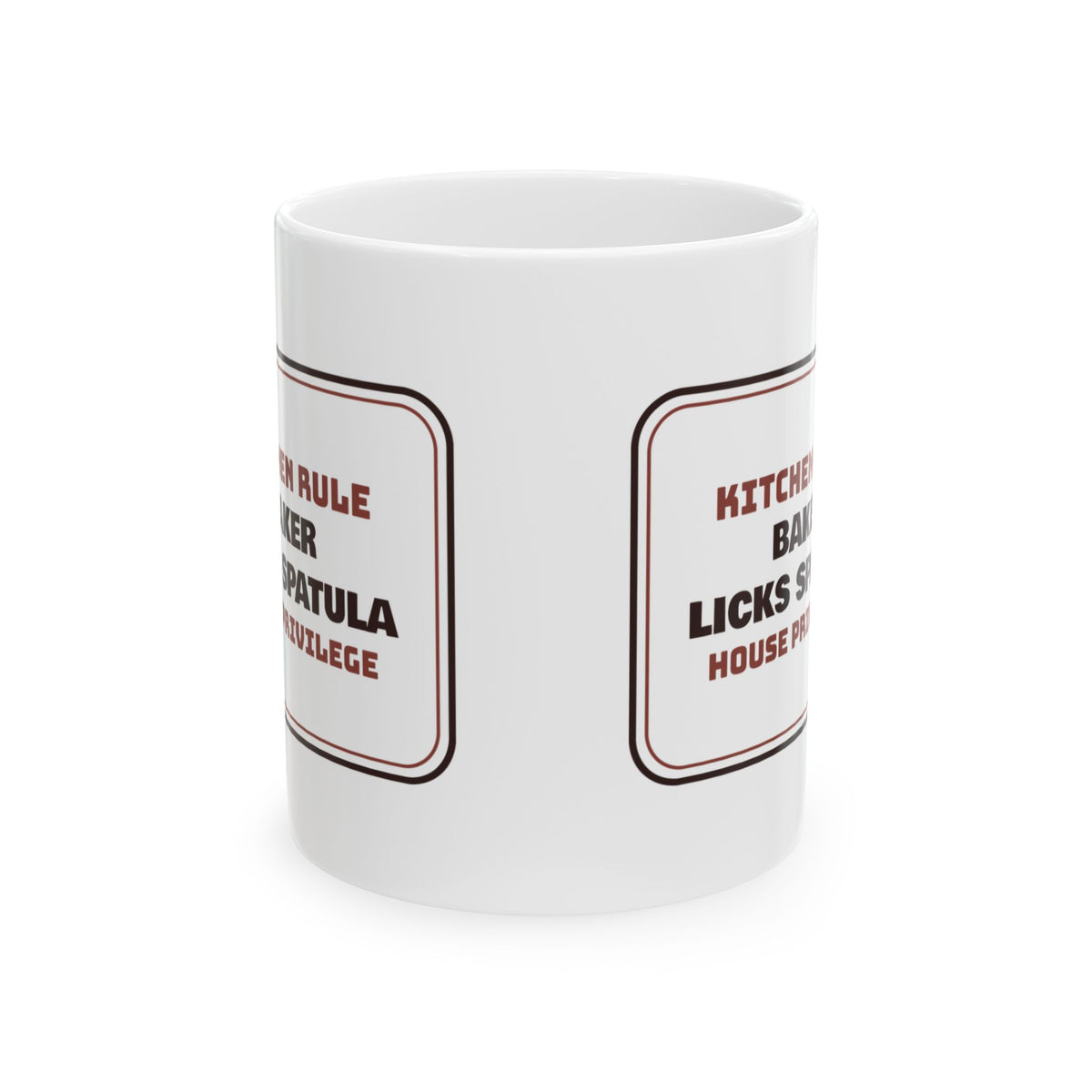Funny Baking Mug Baker Licks Spatula Kitchen Rule Sign For Bakers